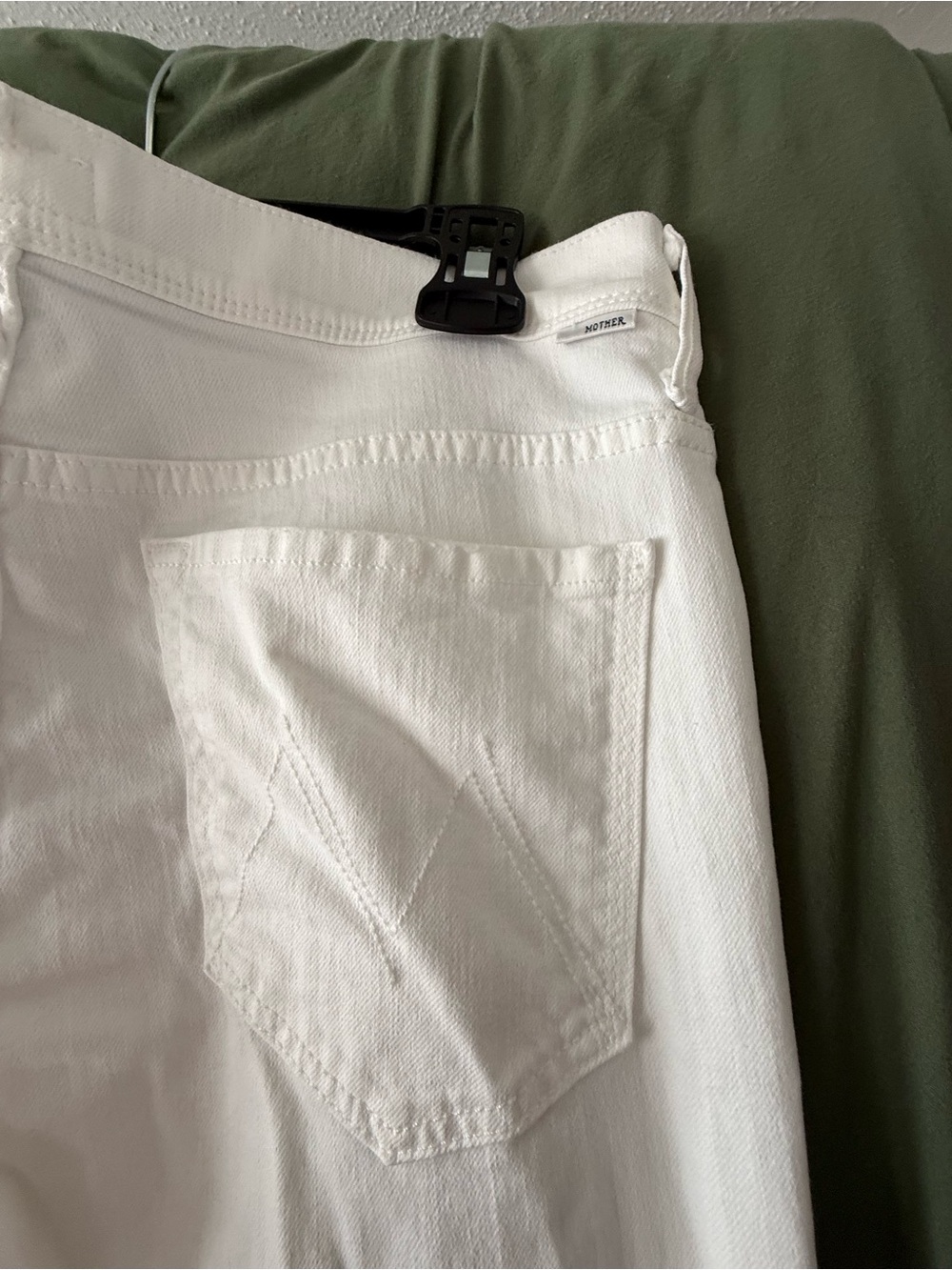 Mother The Cruiser Women's White Flare Jeans sz 31 - Picture 4 of 9
